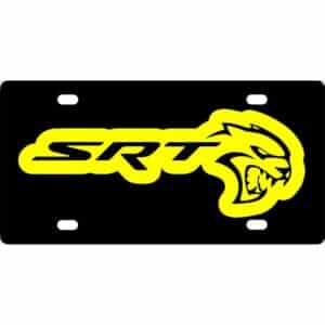 SRT Hellcat Logo License Plate