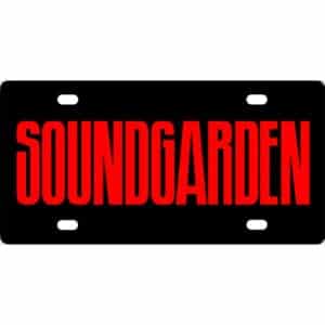 Soundgarden Band Logo License Plate