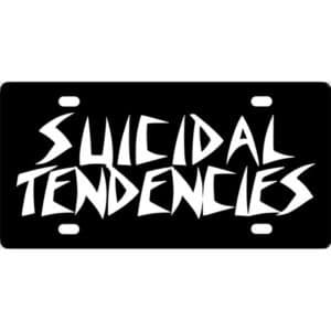 Suicidal Tendencies Band Logo License Plate