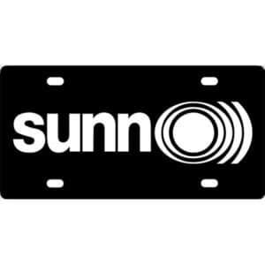 Sunn Amps Logo License Plate
