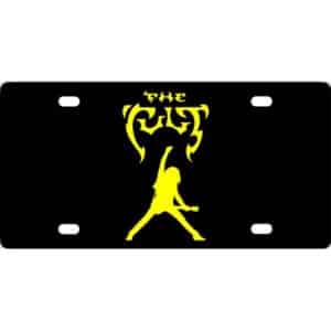 The Cult Band Logo License Plate