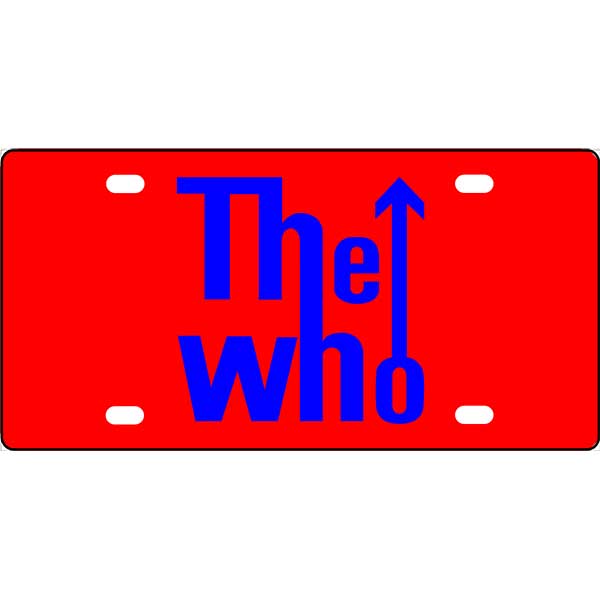 The Who License Plate