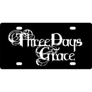 Three Days Grace Band Logo License Plate