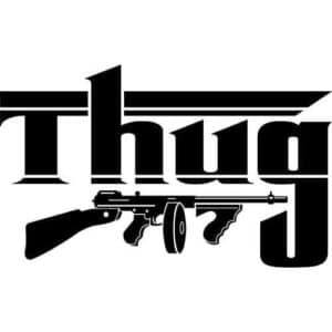 Thug Decal Sticker