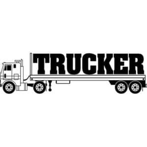 Trucker Decal Sticker