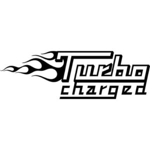 Turbo Charged-B Decal Sticker