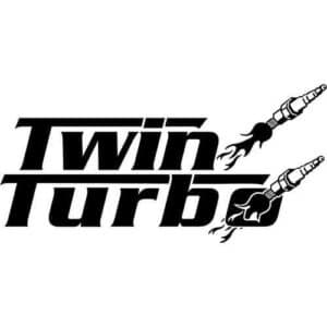 Twin Turbo-A Decal Sticker