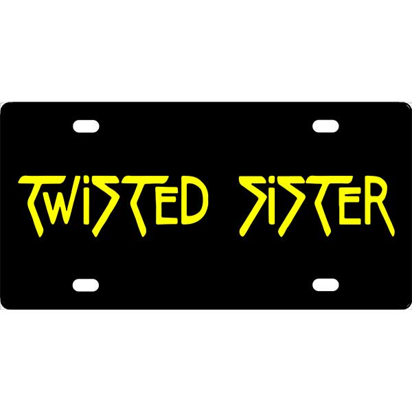Twisted Sister Band Logo License Plate