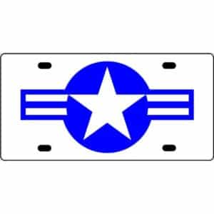 US Air Force Star License Plate