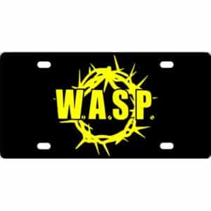 WASP Band Logo License Plate