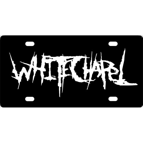Whitechapel Logo License Plate