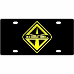 International Truck Logo License Plate
