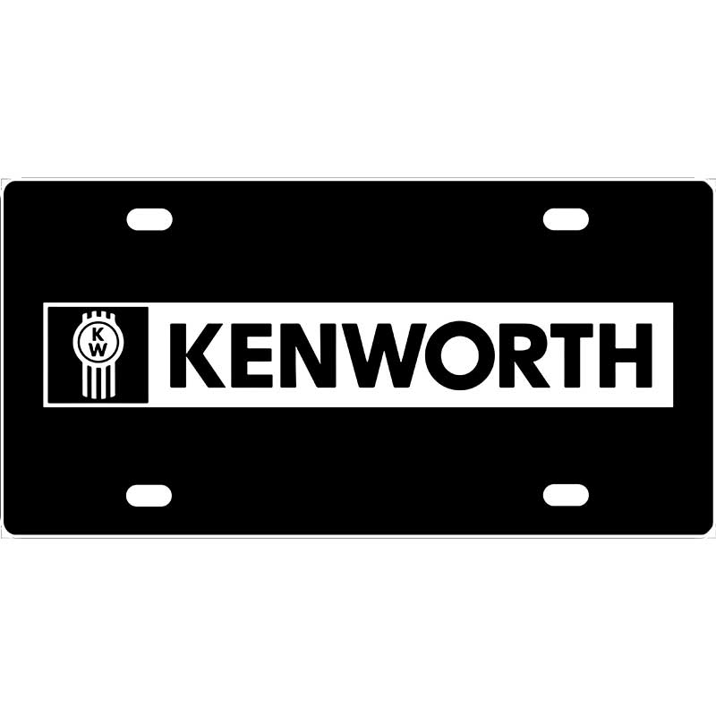 Kenworth Truck Logo License Plate