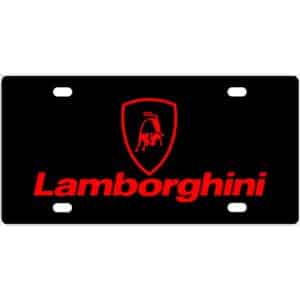Lamborghini Logo License Plate