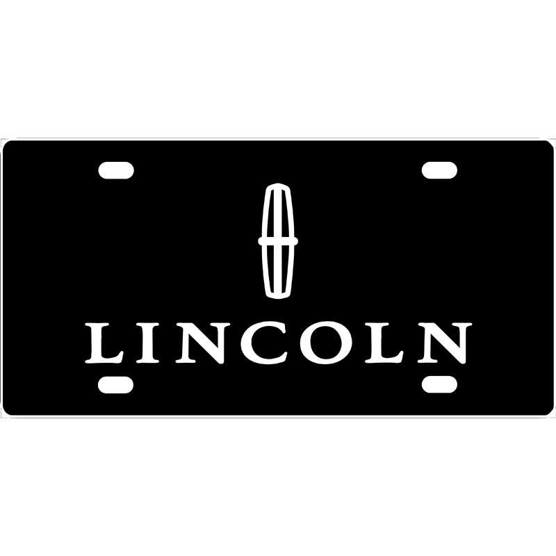 Lincoln Logo License Plate - Aluminum Novelty License Plate