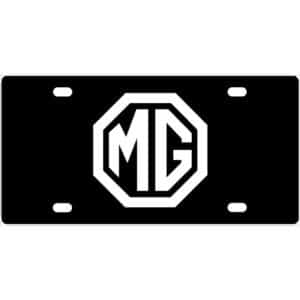MG Logo License Plate