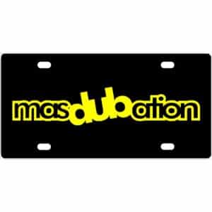 Masdubation License Plate