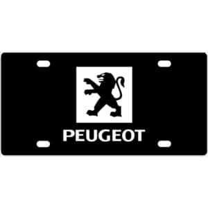 Peugeot Logo License Plate