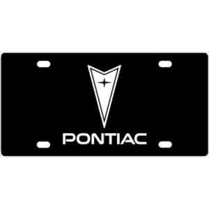 Pontiac Logo License Plate