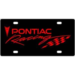 Pontiac Racing License Plate