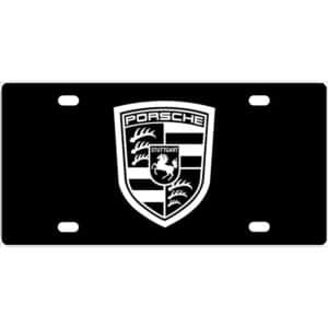 Porsche Crest License Plate