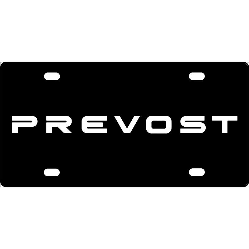Prevost Bus License Plate