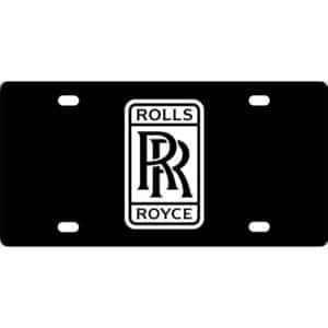 Rolls Royce Emblem License Plate
