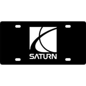 Saturn Logo License Plate