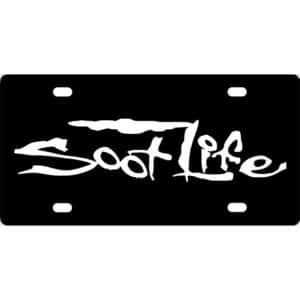 Soot Life License Plate