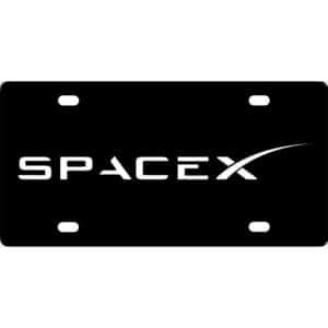 SpaceX Logo License Plate