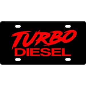 Turbo Diesel License Plate