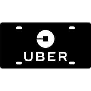 Uber Logo License Plate