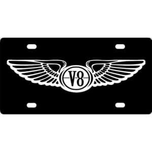 V8 Wings License Plate