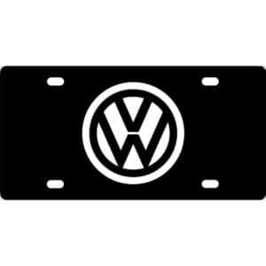 Volkswagen Emblem License Plate