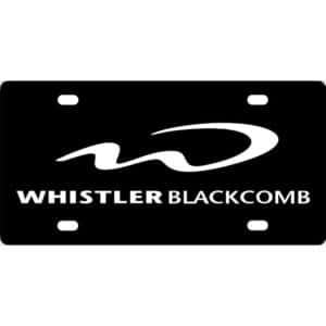 Whistler Blackcomb Ski Resort License Plate