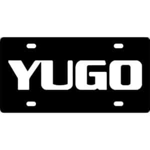 Yugo Logo License Plate