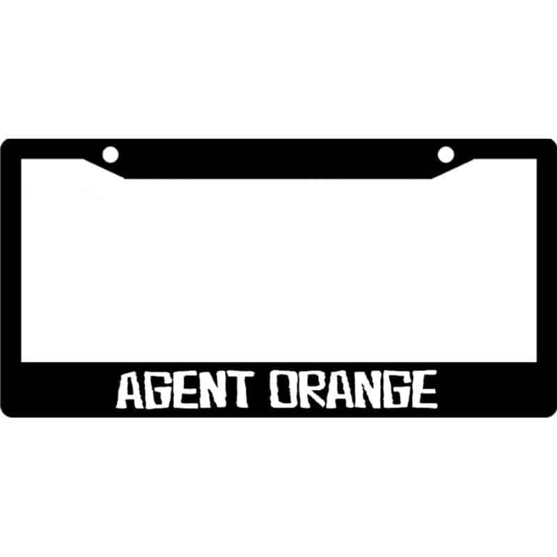 Agent-Orange-Band-Logo-License-Plate-Frame
