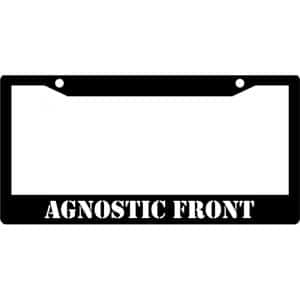 Agnostic-Front-Band-Logo-License-Plate-Frame