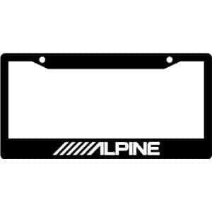 Alpine-Car-Audio-Logo-License-Plate-Frame