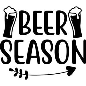 Beer Season Die-cut Sticker