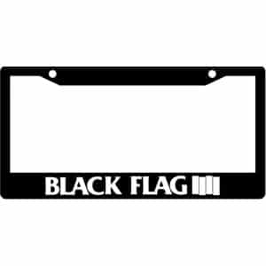 Black-Flag-Band-Logo-License-Plate-Frame