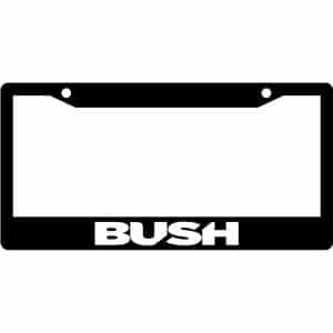 Bush-Band-Logo-License-Plate-Frame