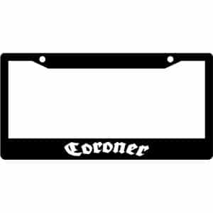 Coroner-Band-Logo-License-Plate-Frame