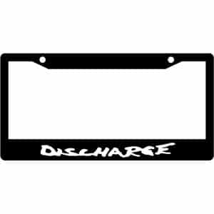Discharge-Band-License-Plate-Frame