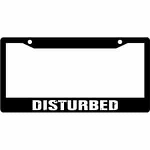 Disturbed-Band-Logo-License-Plate-Frame