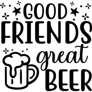 Good Friends Great Beer Decal