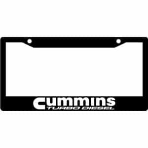 Cummins-Turbo-Diesel-License-Plate-Frame