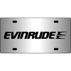 Evinrude-Logo-Mirror-License-Plate