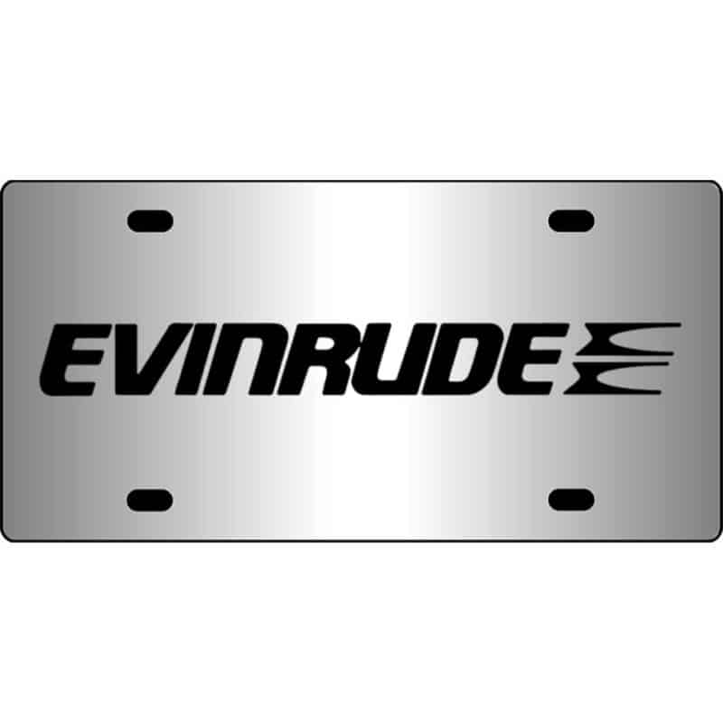 Evinrude-Logo-Mirror-License-Plate