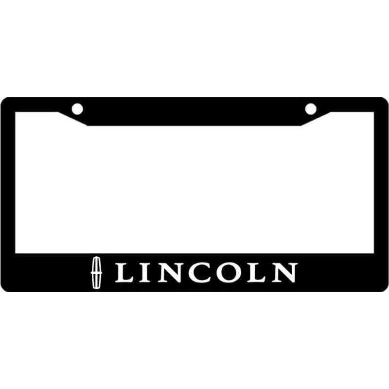 thumbnail image 2 of Black Subdued Steel License Plate Emblem For Lincoln - Vanity Plate Fits Town Car, Continental, Navigator, Aviator 2 of 6